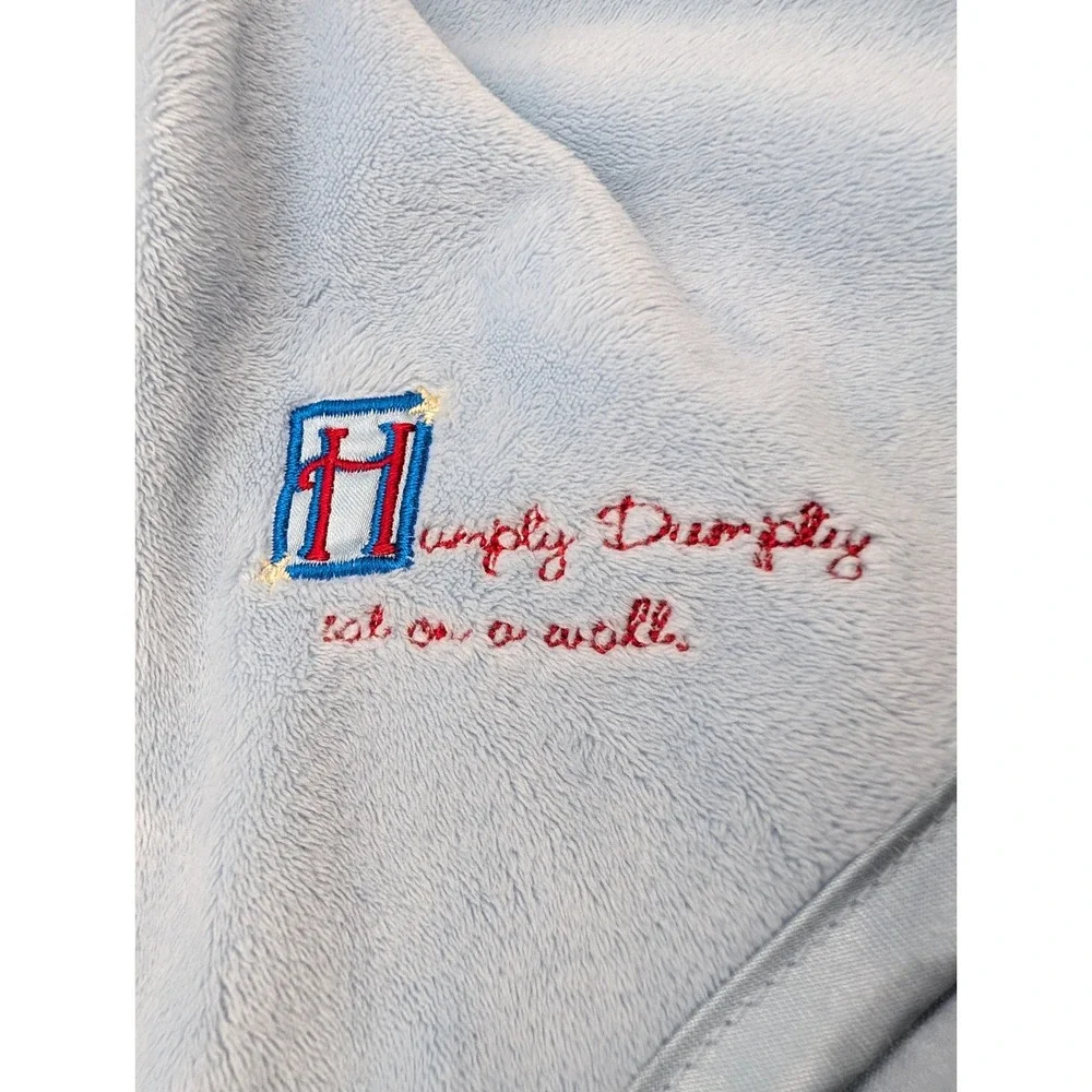 Mary Engelbreit Baby Humpty Dumpty Blue Minky Satin Security Blanket Lovey F750